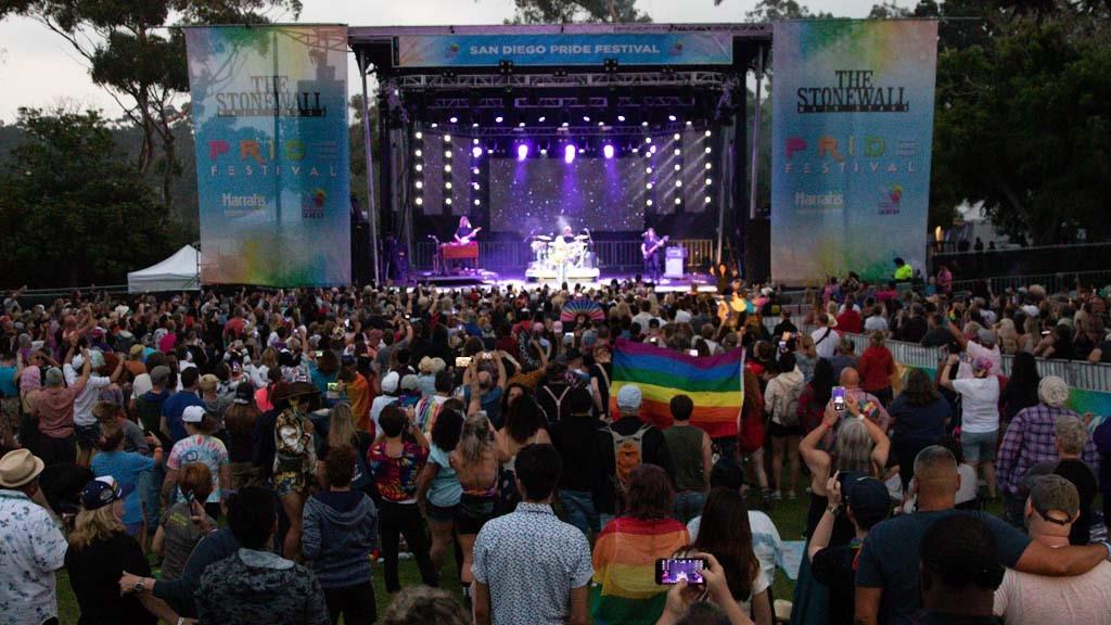 Pro Systems Av event production main stage at san diego pride 2019 