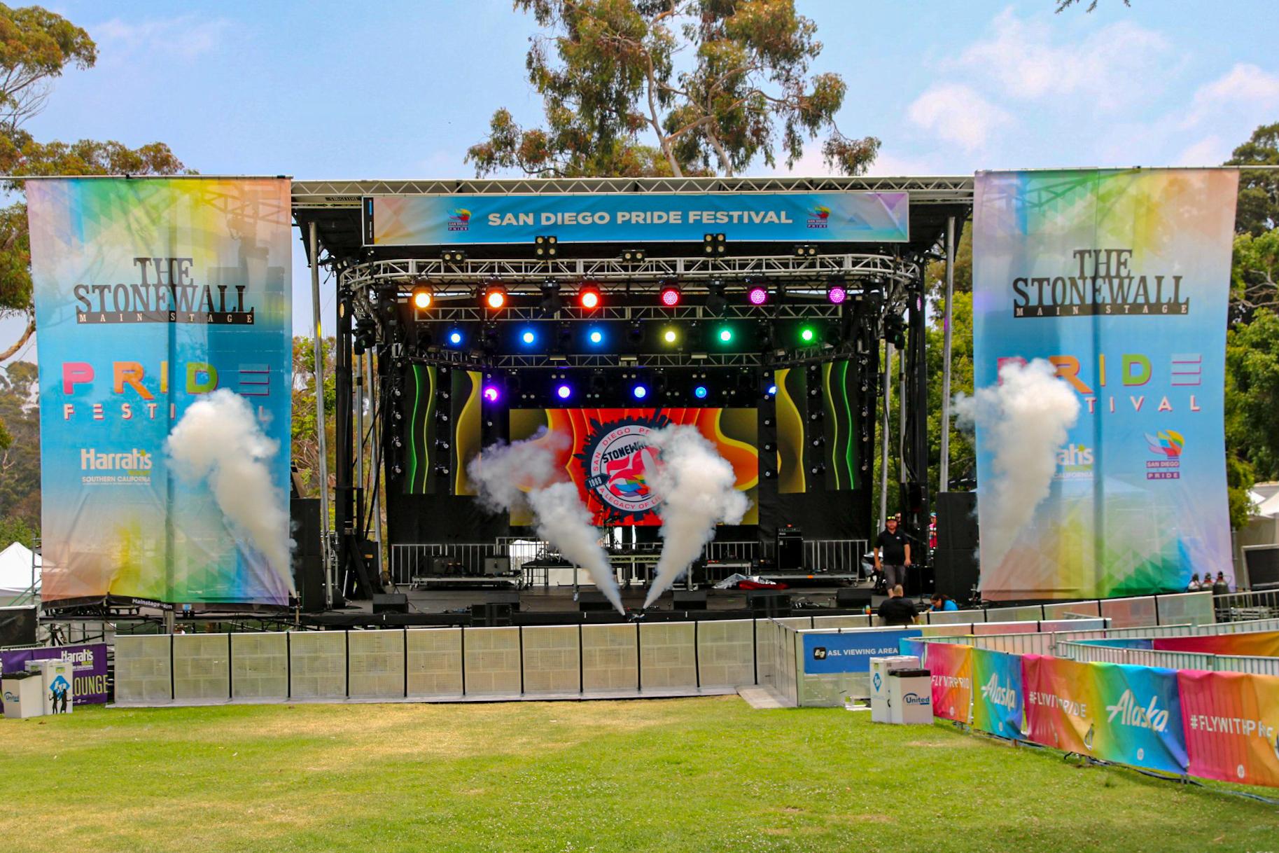 Stonewall Stage San Diego Pride 2019 Pro Systems Av Event production
